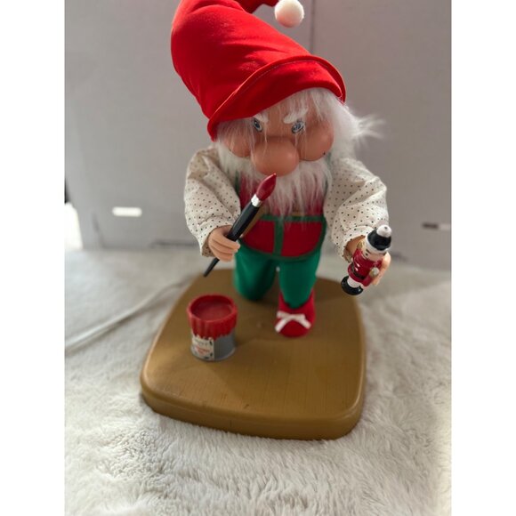Santakins Animated Santas Workshop Elf With Paint Can 16" Electric Christmas Dec - Picture 8 of 9